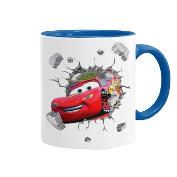 Brick McQueen, Κούπα χρωματιστή μπλε, κεραμική, 330ml