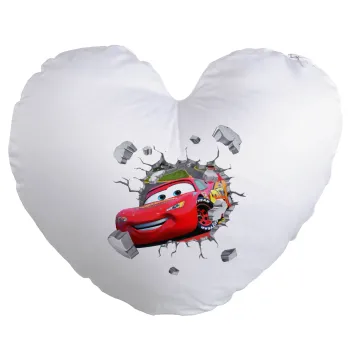 Brick McQueen, Μαξιλάρι καναπέ καρδιά 40x40cm περιέχεται το  γέμισμα