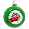 Στολίδι Χριστουγεννιάτικη μπάλα δένδρου Πράσινο 8cm
