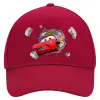 Adult Ultimate Hat RED, (100% COTTON DRILL, ADULT, UNISEX, ONE SIZE)