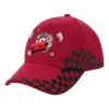 Adult Cap RACING Ultimate Red/Black, (100% COTTON DRILL, ADULT, UNISEX, ONE SIZE ADULT)