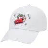 Adult Baseball Cap White 5-panel (POLYESTER, ADULT, UNISEX, ONE SIZE)