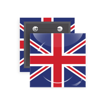 Σημαία Αγγλίας UK, Κονκάρδα παραμάνα τετράγωνη 5x5cm