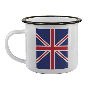 Σημαία Αγγλίας UK, Κούπα εμαγιέ με μαύρο χείλος 360ml