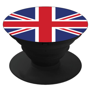 Σημαία Αγγλίας UK, Pop Socket Μαύρο Βάση Στήριξης Κινητού στο Χέρι