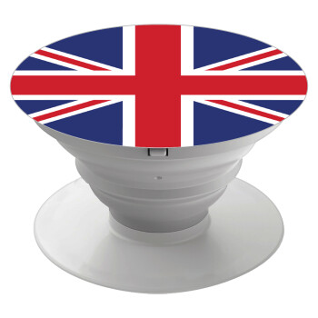 Σημαία Αγγλίας UK, Phone Holders Stand  Λευκό Βάση Στήριξης Κινητού στο Χέρι