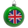 Green Christmas tree ornament bauble 8cm