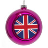 Purple Christmas tree ornament bauble 8cm