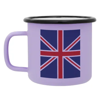 Σημαία Αγγλίας UK, Κούπα Μεταλλική εμαγιέ ΜΑΤ Light Pastel Purple 360ml