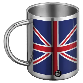 Σημαία Αγγλίας UK, Ανοξείδωτη Μεταλλική Κούπα 450ml - Διπλού Τοιχώματος