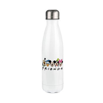 Friends characters, Metal mug thermos White (Stainless steel), double wall, 500ml