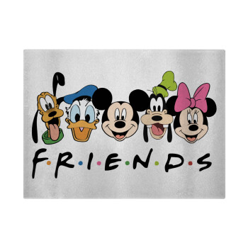 Friends characters, Επιφάνεια κοπής γυάλινη (38x28cm)