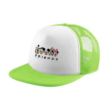 Friends characters, Καπέλο Soft Trucker με Δίχτυ Πράσινο/Λευκό