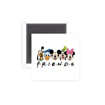 Friends characters, Μαγνητάκι ψυγείου τετράγωνο διάστασης 5x5cm