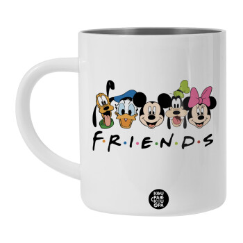 Friends characters, BIG Mug Stainless steel double wall (450ml, White)