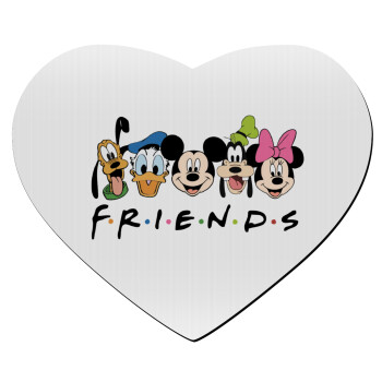 Friends characters, Mousepad καρδιά 23x20cm