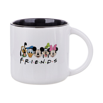 Friends characters, Κούπα κεραμική 400ml Λευκή/Μαύρη