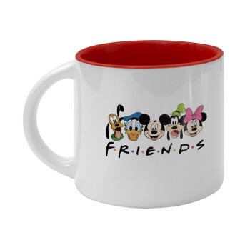 Friends characters, Κούπα κεραμική 400ml Λευκή/Κόκκινη