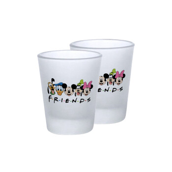 Friends characters, Σφηνοπότηρα γυάλινα 45ml του πάγου (2 τεμάχια)