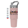 Pink color, 890ml (30oz) stainless Steel Tumbler with Handle
