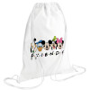 Backpack pouch GYMBAG white (28x40cm)