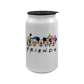 Friends characters, Κούπα ταξιδιού μεταλλική με καπάκι (tin-can) 500ml