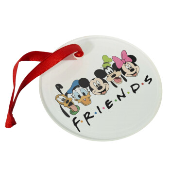 Friends characters, Χριστουγεννιάτικο στολίδι γυάλινο 9cm