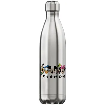Friends characters, Μεταλλικό παγούρι θερμός Inox (Stainless steel), διπλού τοιχώματος, 750ml