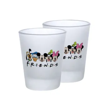Friends characters, Σφηνοπότηρα γυάλινα 45ml του πάγου (2 τεμάχια)
