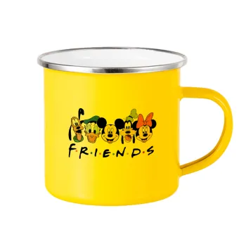 Friends characters, Κούπα Μεταλλική εμαγιέ Κίτρινη 360ml