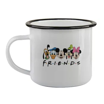 Friends characters, Κούπα εμαγιέ με μαύρο χείλος 360ml