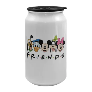 Friends characters, Κούπα ταξιδιού μεταλλική με καπάκι (tin-can) 500ml