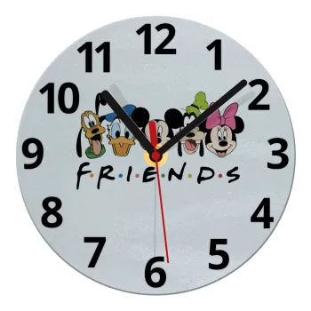 Friends characters, Ρολόι τοίχου γυάλινο (20cm)