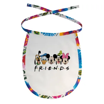 Friends characters, Σαλιάρα μωρού αλέκιαστη με κορδόνι Χρωματιστή