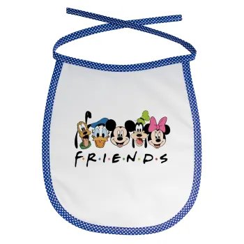 Friends characters, Σαλιάρα μωρού αλέκιαστη με κορδόνι Μπλε