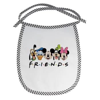Friends characters, Σαλιάρα μωρού αλέκιαστη με κορδόνι Μαύρη