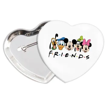 Friends characters, Κονκάρδα παραμάνα καρδιά (57x52mm)