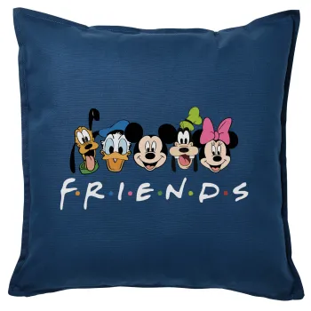 Friends characters, Sofa cushion Blue 50x50cm includes filling