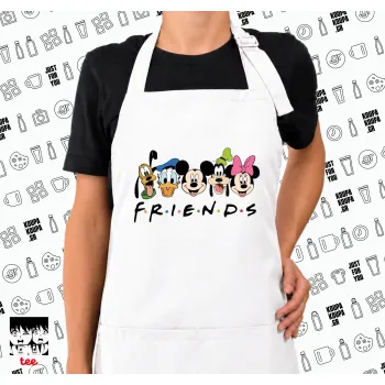 Friends characters, Ποδιά μακριά Σεφ ολόσωμη με τσέπες white (ΕΝΗΛΙΚΩΝ)