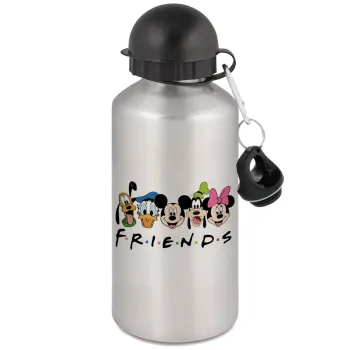 Friends characters, Metallic water jug, Silver, aluminum 500ml