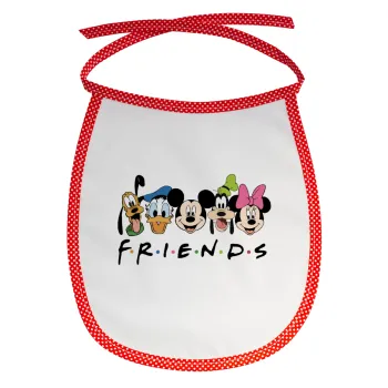 Friends characters, Σαλιάρα μωρού αλέκιαστη με κορδόνι Κόκκινη