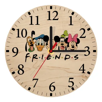 Friends characters, Ρολόι τοίχου ξύλινο plywood (20cm)