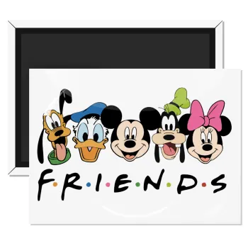 Friends characters, Ορθογώνιο μαγνητάκι ψυγείου διάστασης 9x6cm