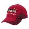 Adult Cap RACING Ultimate Red/Black, (100% COTTON DRILL, ADULT, UNISEX, ONE SIZE ADULT)