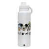 1L Stainless Steel Thermal Bottle with Phone Holder & Double Wall Insulation