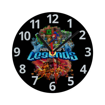 Minecraft legends, Ρολόι τοίχου γυάλινο (20cm)