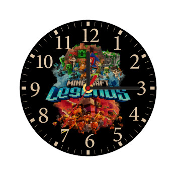 Minecraft legends, Ρολόι τοίχου ξύλινο plywood (20cm)