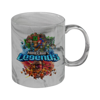 Minecraft legends, Mug ceramic marble style, 330ml