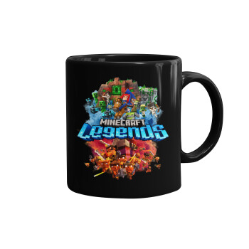Minecraft legends, Mug black, ceramic, 330ml