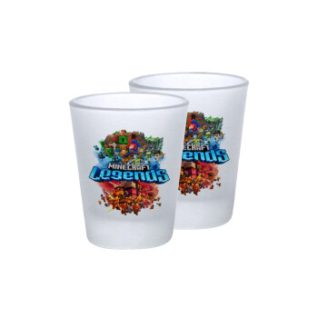 Minecraft legends, Σφηνοπότηρα γυάλινα 45ml του πάγου (2 τεμάχια)